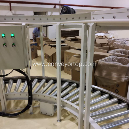 High Quality Gravity Curved Roller Conveyor System